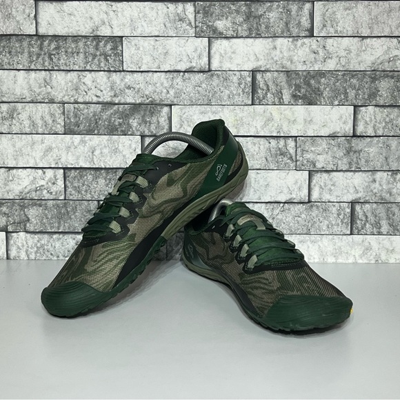 Merrell Vapor Glove Men’s 10 Barefoot Green Minimalist Athletic Shoes - Picture 4 of 8